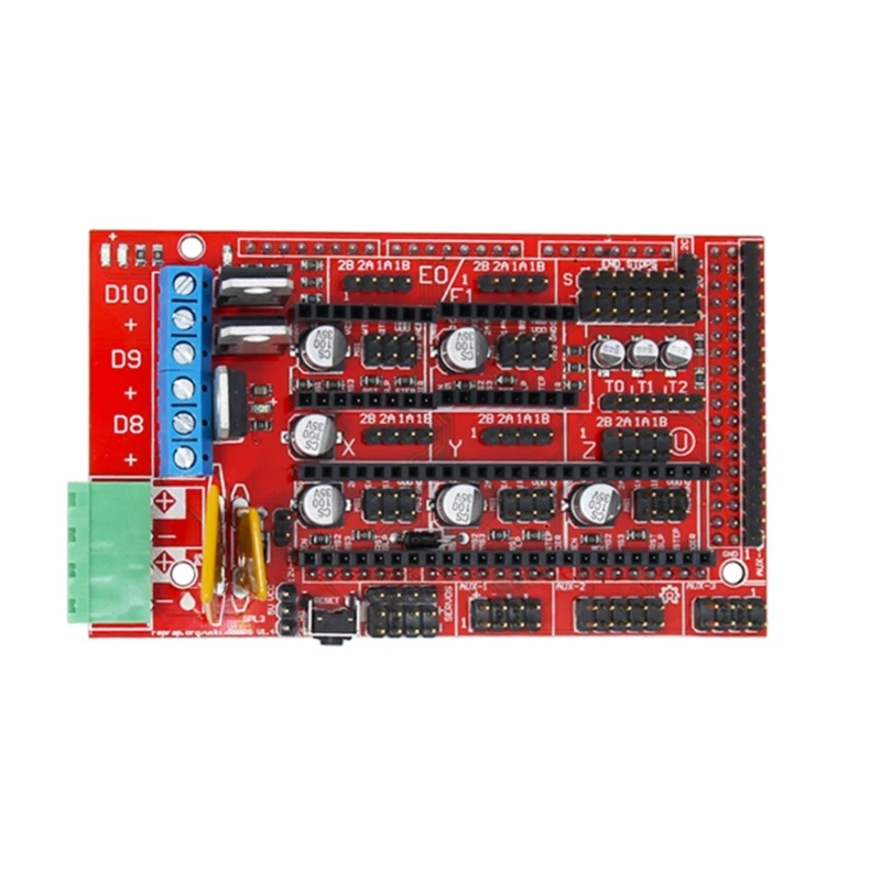 Mega2560R3 + Controlador Ramps1.4 + Painel controle LCD 12864 + Módulo driver passo A4988 Conjunto completo peças 3D