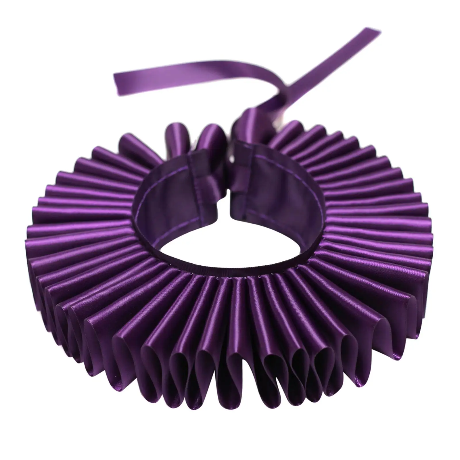 Handmade Nylon Filament Ruffle Necklace Choker for Women Girl Lady Halloween Cosplay Punk Party Retro Style