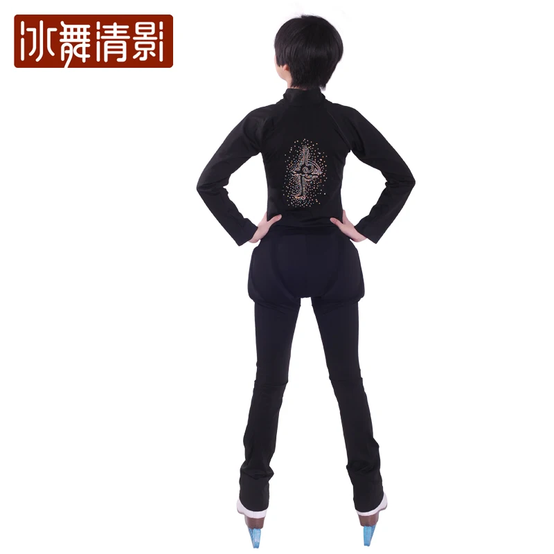 Pantalones de protección de cadera para patinaje artístico con pantalones de patinaje de terciopelo Conjunto de patinaje