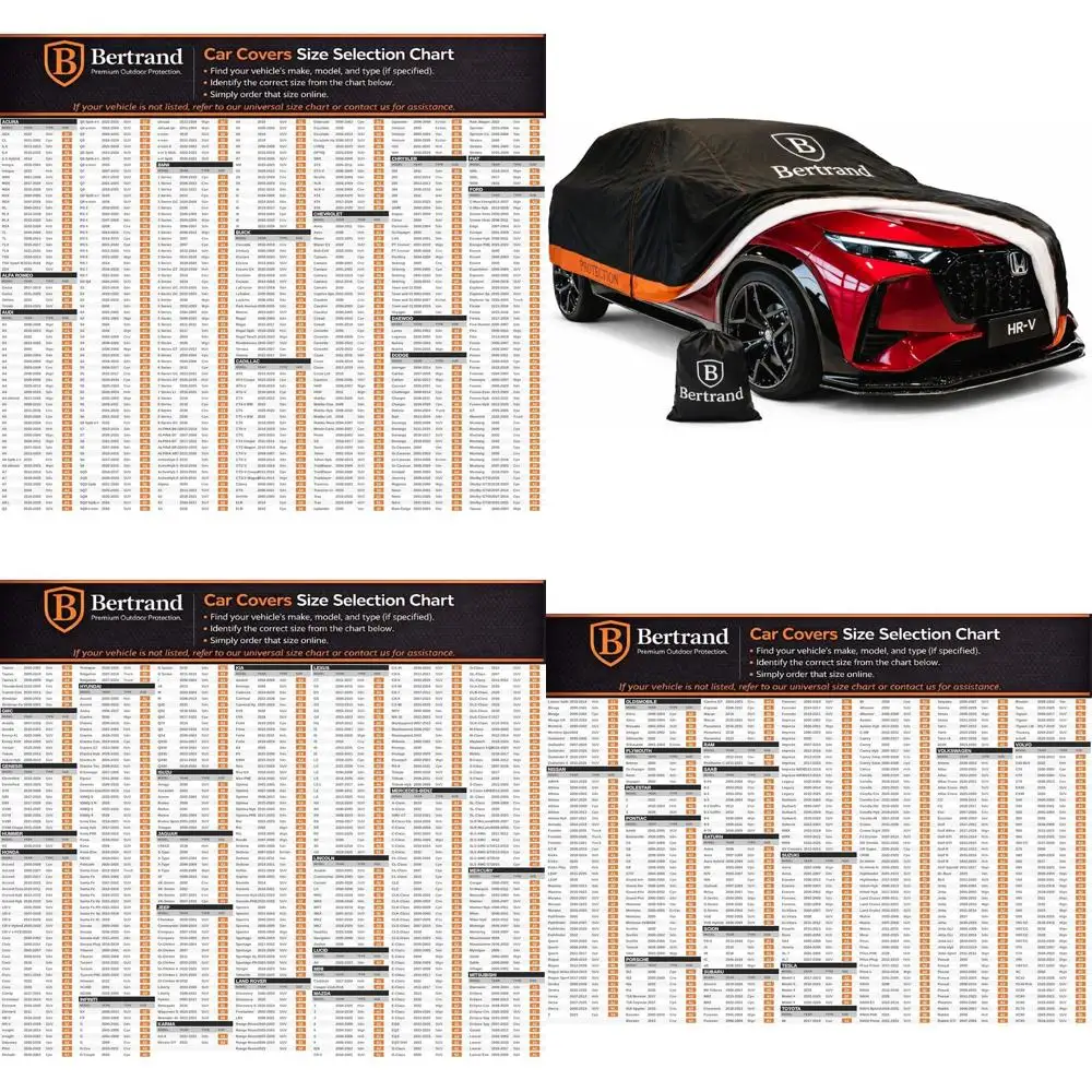 

All-Weather Waterproof SUV Car Cover, Size S1 - Cotton-Lined, Zipper Access, UV Protection, Hail Impact Reduction for Compact-Mi