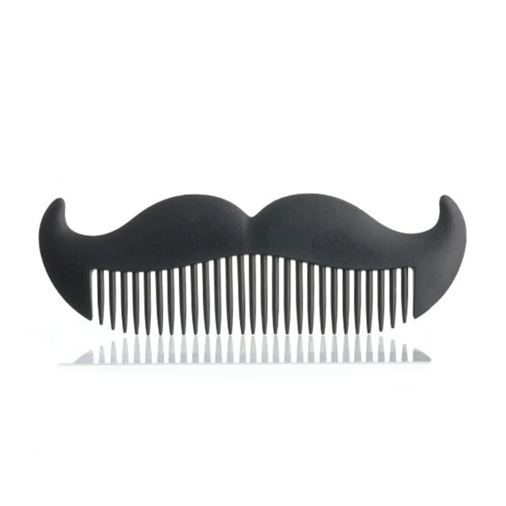 1pcs Cute Mini Pocket Beard Comb Portable Goatee Styling Combs Professional Salon Hairdresser Mustache Comb Black