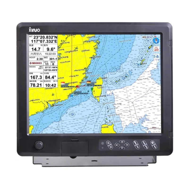 XINUO GN-150 7 Inches 10 Inches Marine GPS Chart Plotter Factory Direct GNSS with CE IMO CCS IP65 NMEA0183 for Marine Supplies