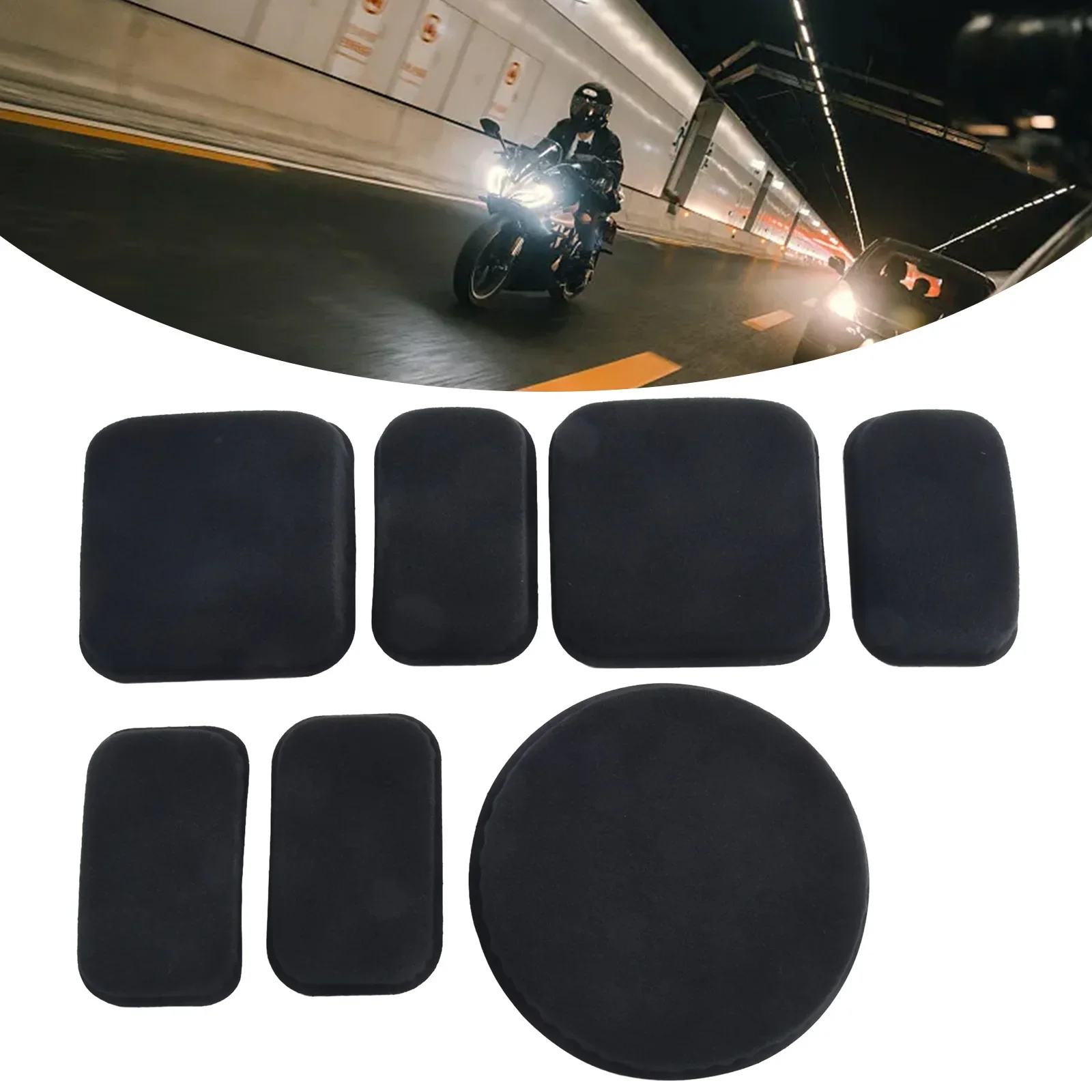 

7pcs Helmet Pads Soft Protective Shockproof Inner Lining Memory Foam Helmet Pads For Riding Motorcycle M88 Helmet Cushion