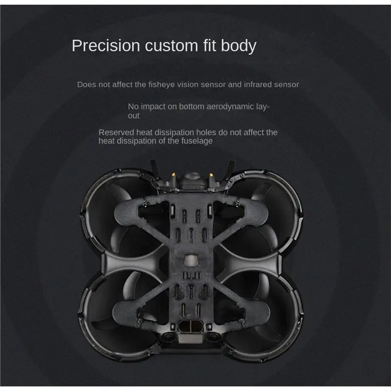 LXYB18B For DJI Avata 2 360° Anti-Collision Bumper Ring, Gimbal Guard, Chassis& Top Cover, Full Protection, Complete Drone Armor