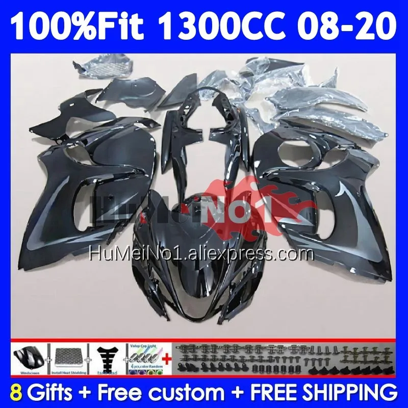 Factory blk Fairing For SUZUKI GSXR 1300 Hayabusa GSXR-1300 127No.16 GSXR1300 2008 2009 2010 2011 2012 2013 14 15 16 17 18 19 20