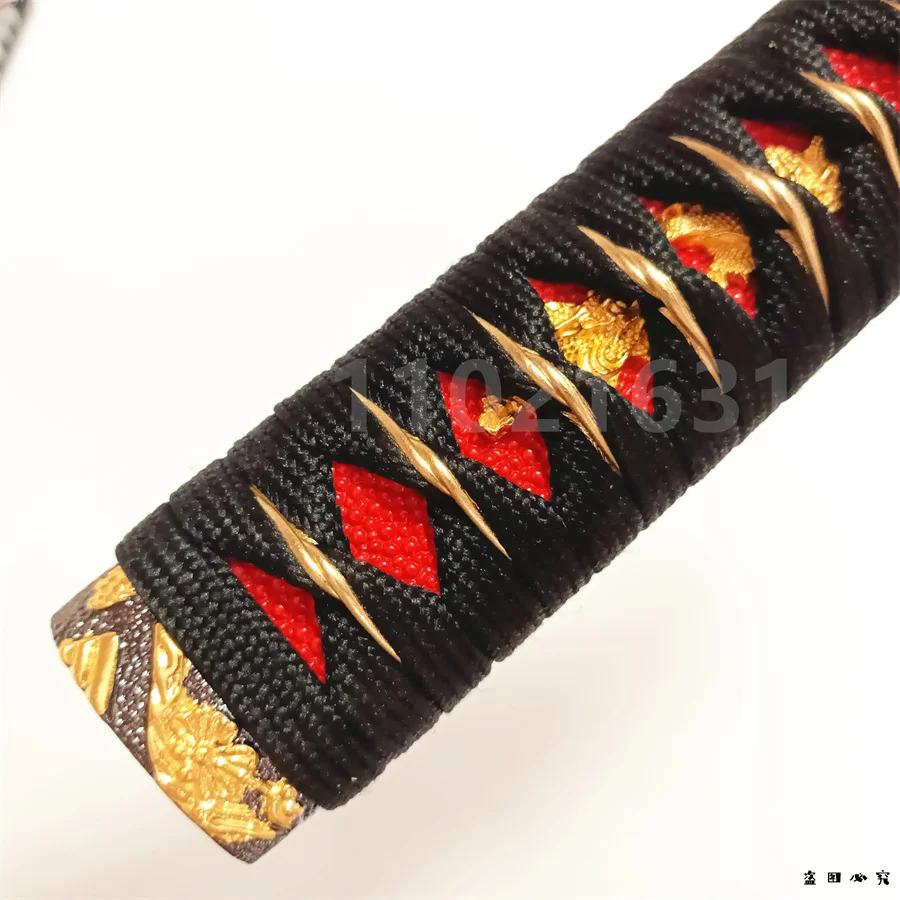 Exquisite 35cm Katana Tsuka Handle Alloy Fuchi Kashira Menuki For Japanese Samurai Sword Fittings New