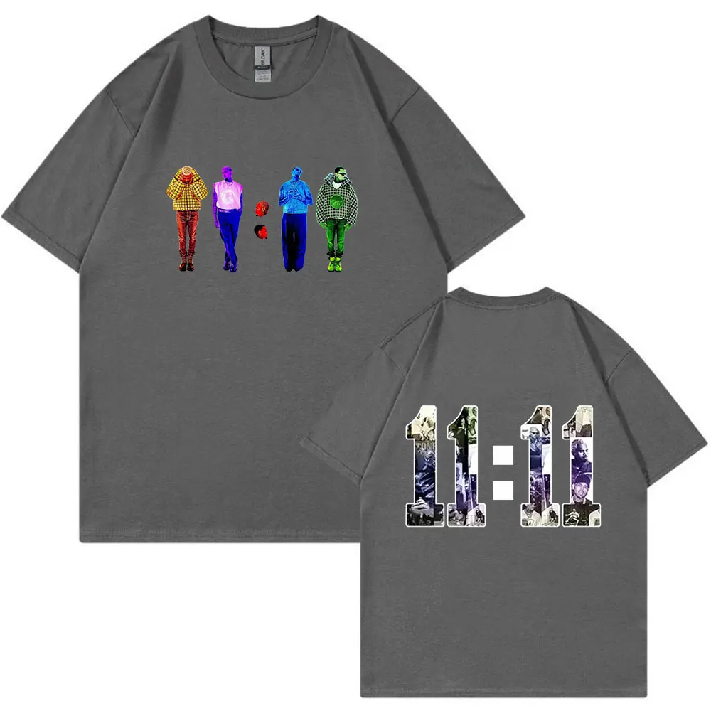 Rapper Chris Brown Breezy T-shirt 11:11 Album Merch 2024 T-shirts Men Women Harajuku Vintage Short Sleeve T Shirts Streetwear
