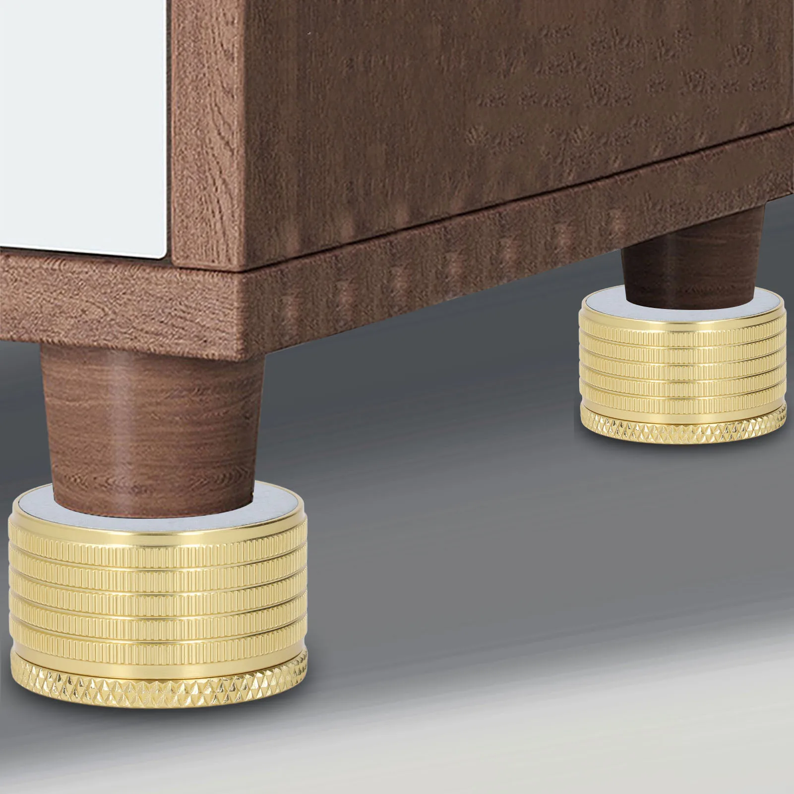 Möbel-Riser, 23–37 mm, verstellbar, 50–500 kg, tragend, Aluminiumlegierung, Bett, Sofa, Tisch-Riser, Stützbein, Möbel-Riser
