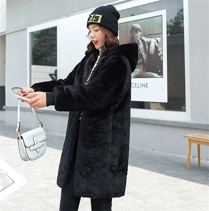 2026 New Winter Jacket Women's Parkas Thick Warm Fur Lining Long Parka Female Hooded Fleece Padded Coat Distachable Outwear 5XL