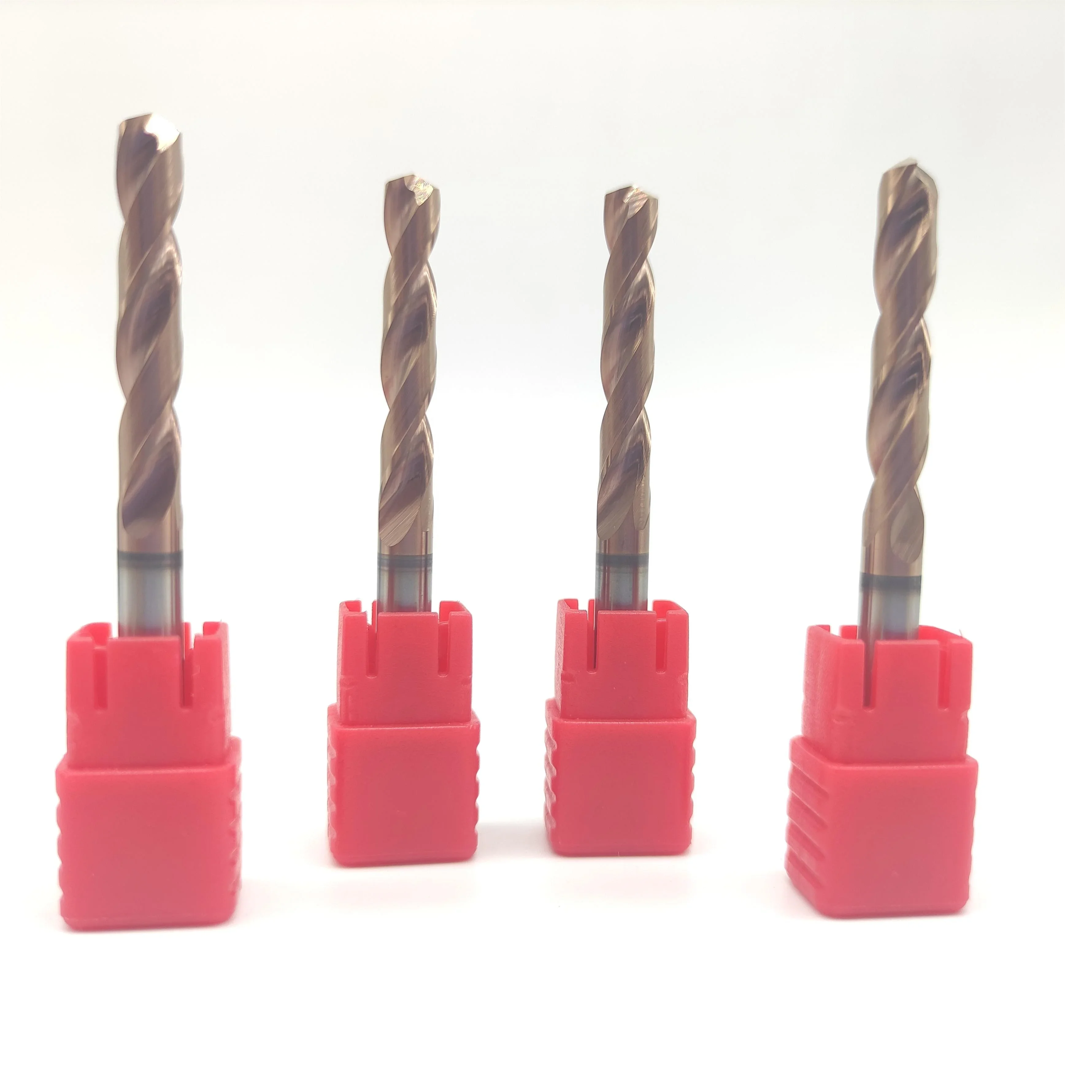 HRC55 2Flutes cnc Tools High Speed and  efficiency Soild Carbide Twist Drills 5D