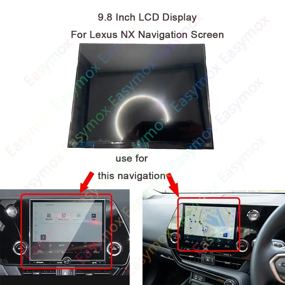  OEM LCD Display For Lexus NX NX250 NX350 NX350H NX450H Navigation Radio Screen Repair 8614078D00