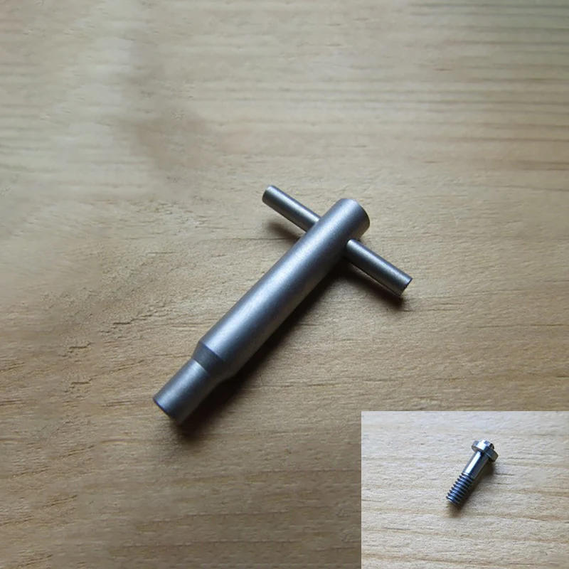 Titanium Alloy Knife Handle Parafusos Chave de Fenda para Original Microtech mt Halo5 Halov Faça Você Mesmo Fazendo Reparação Acessório Parte
