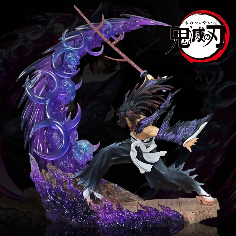 Demon Slayer Figure Tsugikuni Yoriichi Anime Figurine 23cm PVC Statue Luminous Figurine Model Ornament Kids Toys Christmas Gift