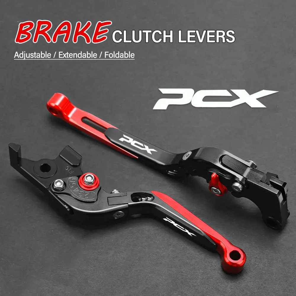 

FOR HONDA PCX125 150 PCX ALL YEARS Motorcycle Hand Brake Clutch Adjustable Levers Handle Folding Extendable Lever grip