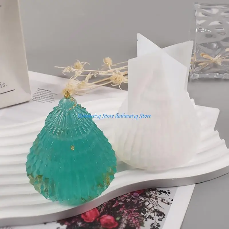 573B عيد الميلاد شجرة الشمعة السيليكون قالب DIY مخطط الحرف الزخرفية الجص راتنجات صنع أدوات لصنع العطلات هدية الحفلات