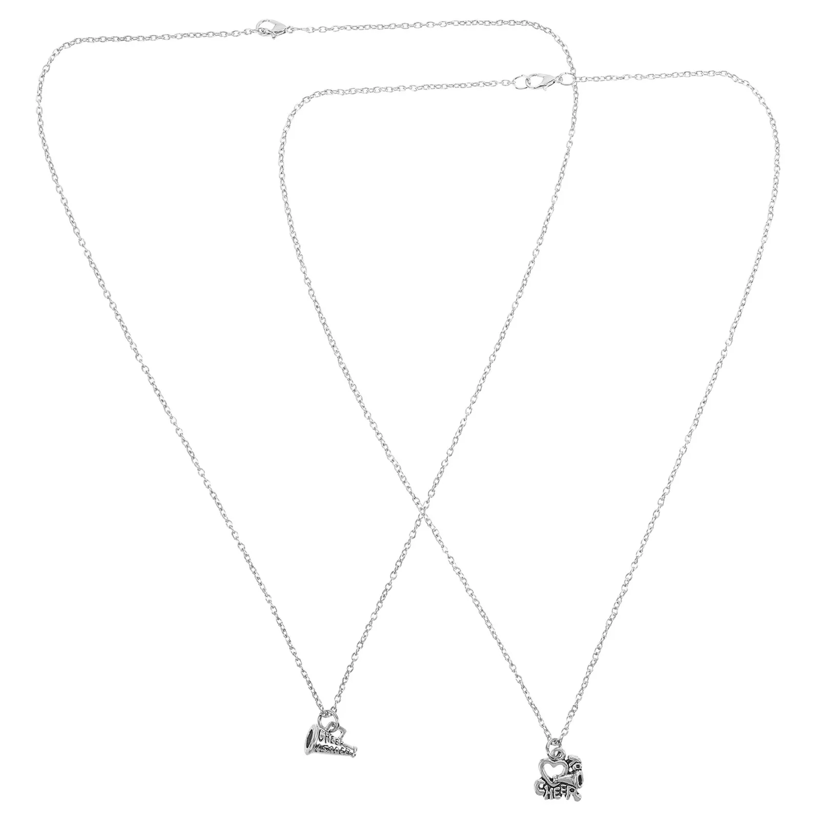 

Набор из 2 украшений для чирлидерш: элегантные ожерелья-мегафоны для женщин и подростков, легкие аксессуары для чирлидинга, символ командного духа