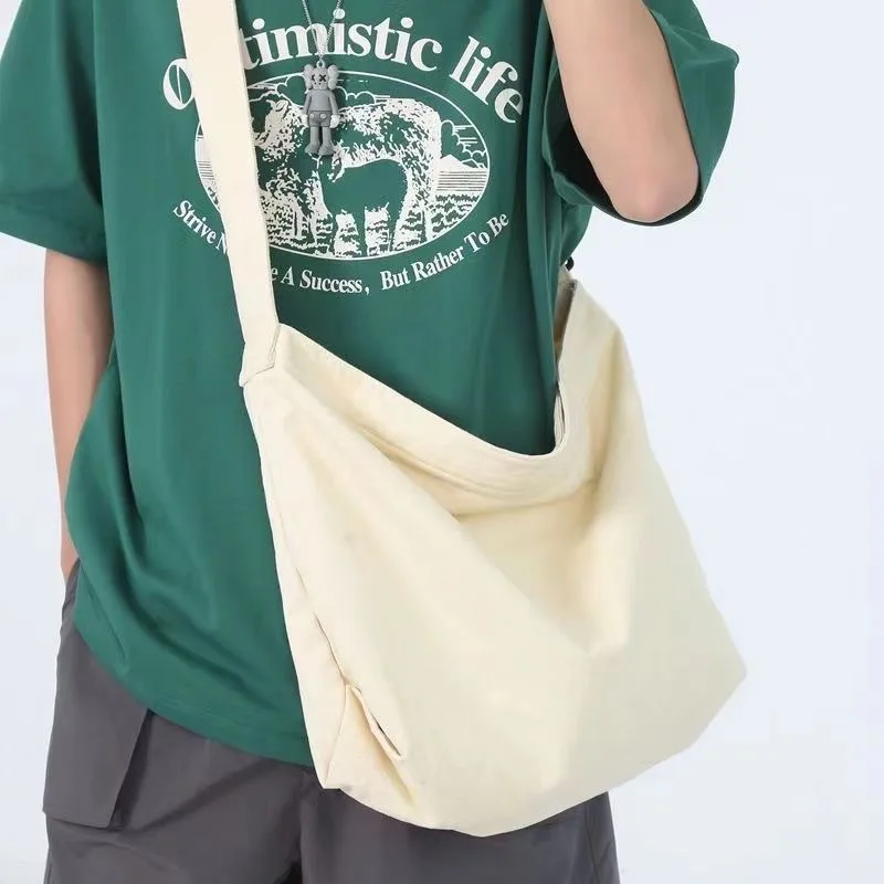 Herbst Neue Saison Japanischen Stil Umhängetasche Messenger Tasche Leinwand Tasche Verdickt Robust männer Retro – Detail 3