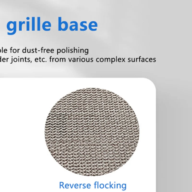 10Pcs 5inch Hook & Loop Abrasive Dust Free Grid Sanding Paper 125mm Mesh Sanding Discs Anti-Blocking Grinding Sandpaper For Car