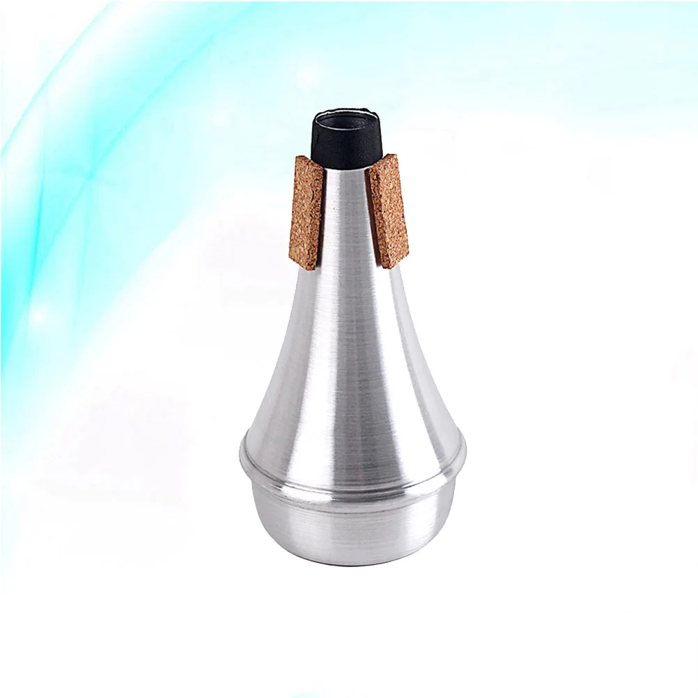 

Trumpet Mute Cork Pad Straight Cup Trumpet Mute For Beginner Metal Durable Practice Accessory For Beginner Ca109 Silver