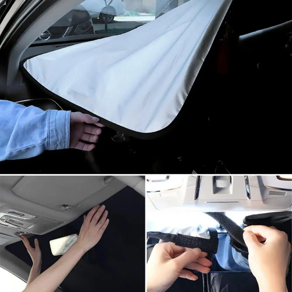 

Windshield Sun Shade Durable Foldable Weather-resistant Folding Car Windshield Front Window Visor Car Accessories