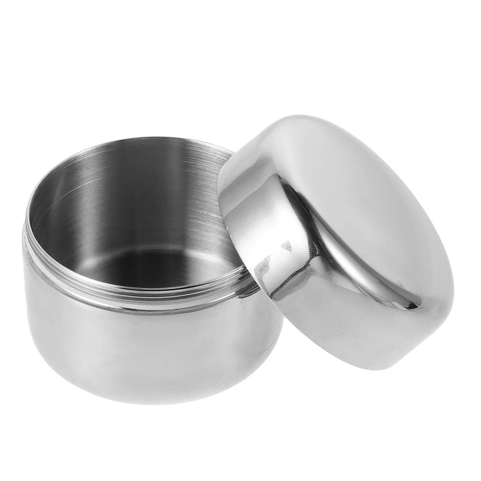 

Stainless Steel Portable Small Pill Case Round Metal Medicine Organizer Airtight Leakproof Travel Pill Container for Purse