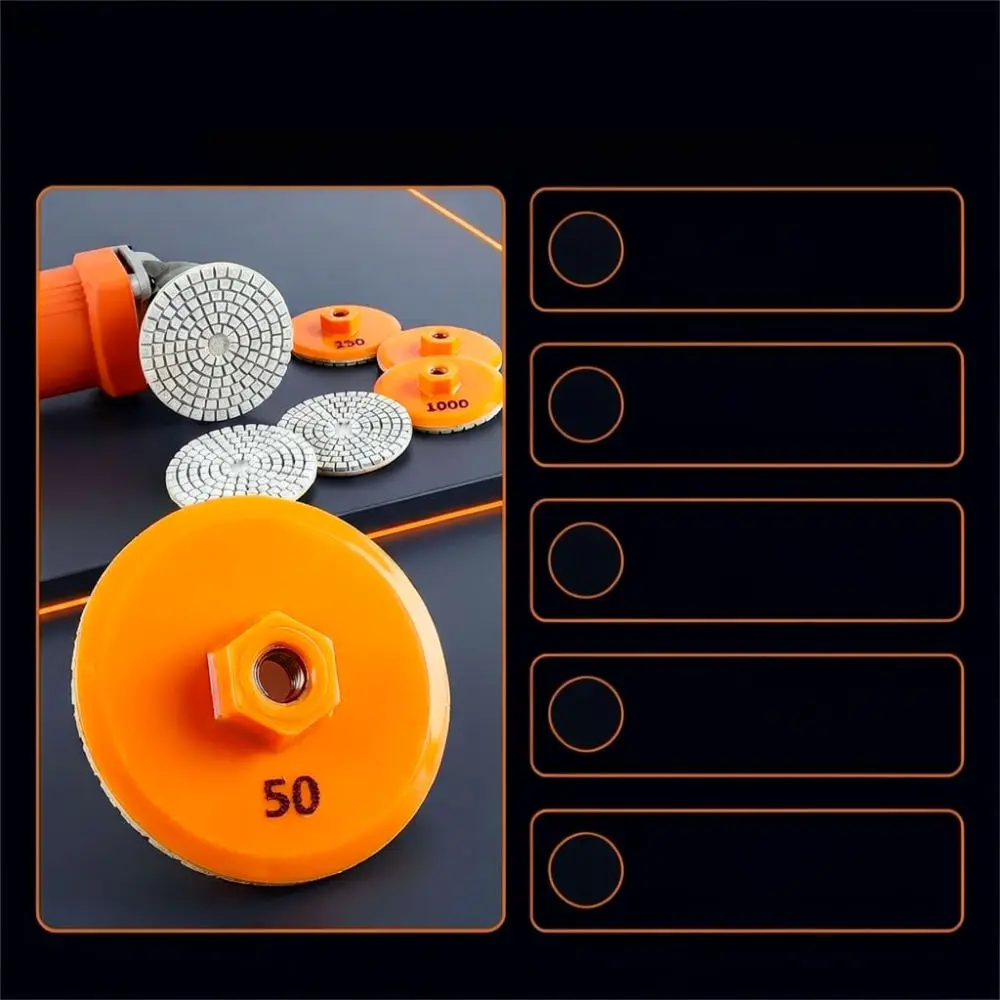 For For Zhongxing Resin Bond Diamond Disc Wet Polishing Pad For Granite Marble Quartz Stone Grinder Tool Power Accessory