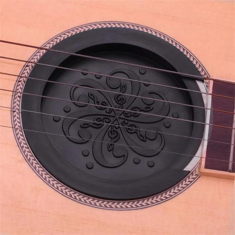 Guitar Sound Hole Cover Feedback Eliminator Soft Silicone Guitar Hole Plug Feedback Buster Acoustic Guitar Sound Hole Covers