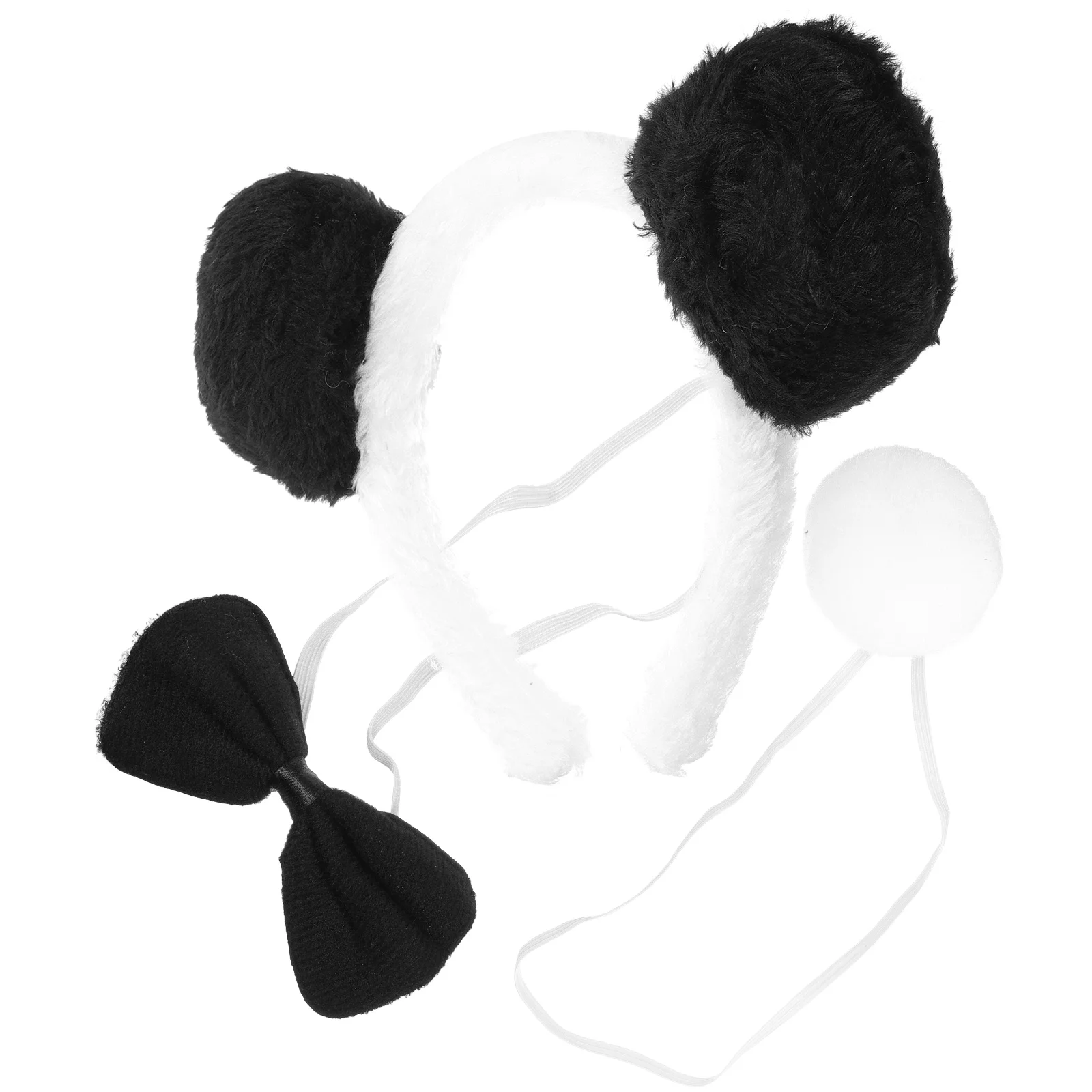 

Halloween Panda Accessories Animal Costume Makeup Props Bow Tie Travel Cosplay Kids