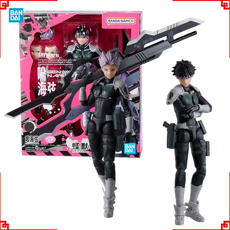 

Bandai Kaiju No 8 Anime Figures Shf Gen Narumi Action Figure High Poseability Collectibles Model Toys For Boys Gift