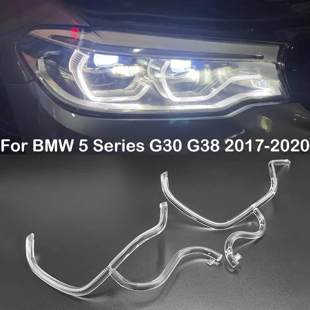 

Дневные ходовые огни, Направляющая Пластина для BMW 5 серии G30 G38 2017 2018 2019 2020, Адаптивная фотолампа, дневные ходовые огни, дневные ходовые огни