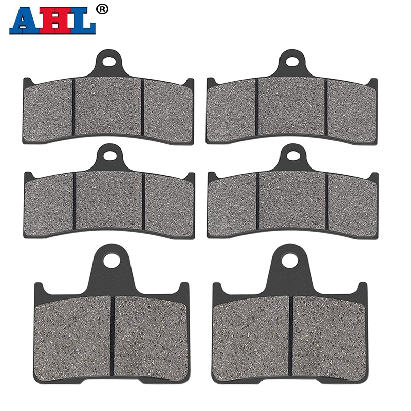 AHL Motorcycle Parts Semi-Organic Metal Front & Rear Brake Pads For HONDA CB1300 CB 1300 SC40 1998 1999 2000