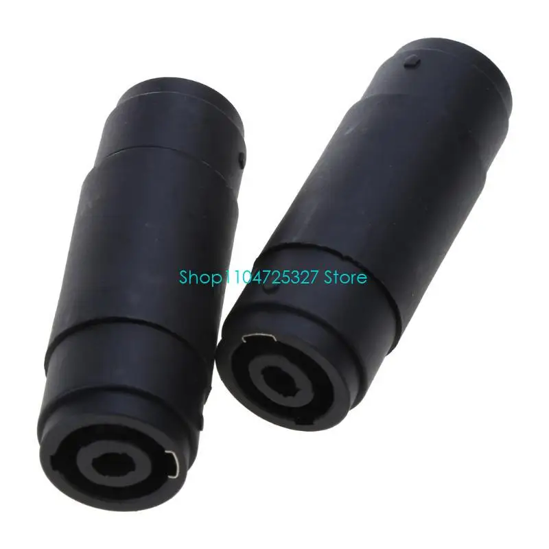 D8KF 2 Pcs 4-Pin Pole Female To Female Speakon Coupler Adapter o Cable Connector
