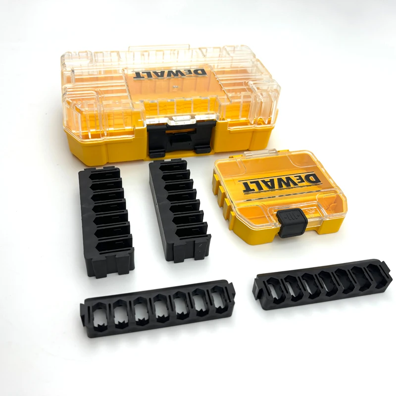 DEWALT DT70801 Case Storage Transparent Lid Removable Tray Stacking Storage Screws Bits Accessory Holder Tool Accessories