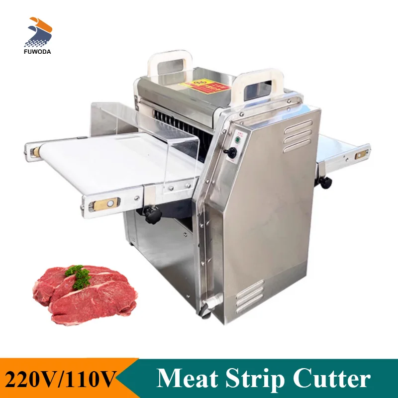 

Commercial Meat Cutting Machine Electric Fresh Meat Strip Cube Slicer Cutter Custom knife Set Size Kitchen Meat Processor