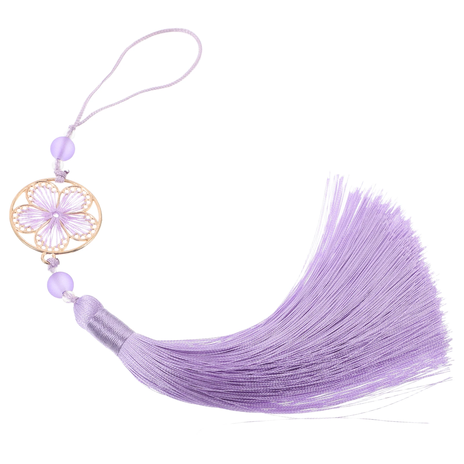 

Exquisite Flute Pendant with Tassel - Vintage Style Chinese Instrument Decoration for Flute Panpipes, Ideal for Stage and