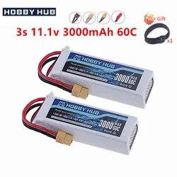 3S Lipo Battery 11.1V 3000mAh 60C with XT60 T XT30 JST Plug For RC Airplane Quadcopter Drone FPV Boat Helicopter 11.1v Battery