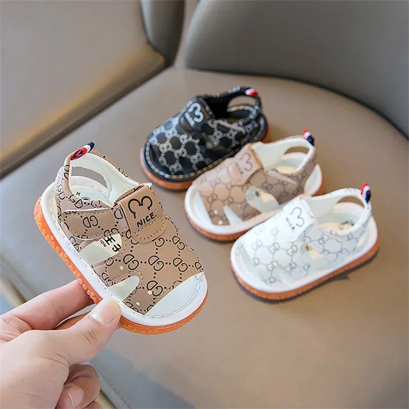 

Children Summer Sandals Fashion Open Toe Breathable Comfort Shoes Lightweight Hook and Loop Soft Bottom Anti-slip Toddler Shoes