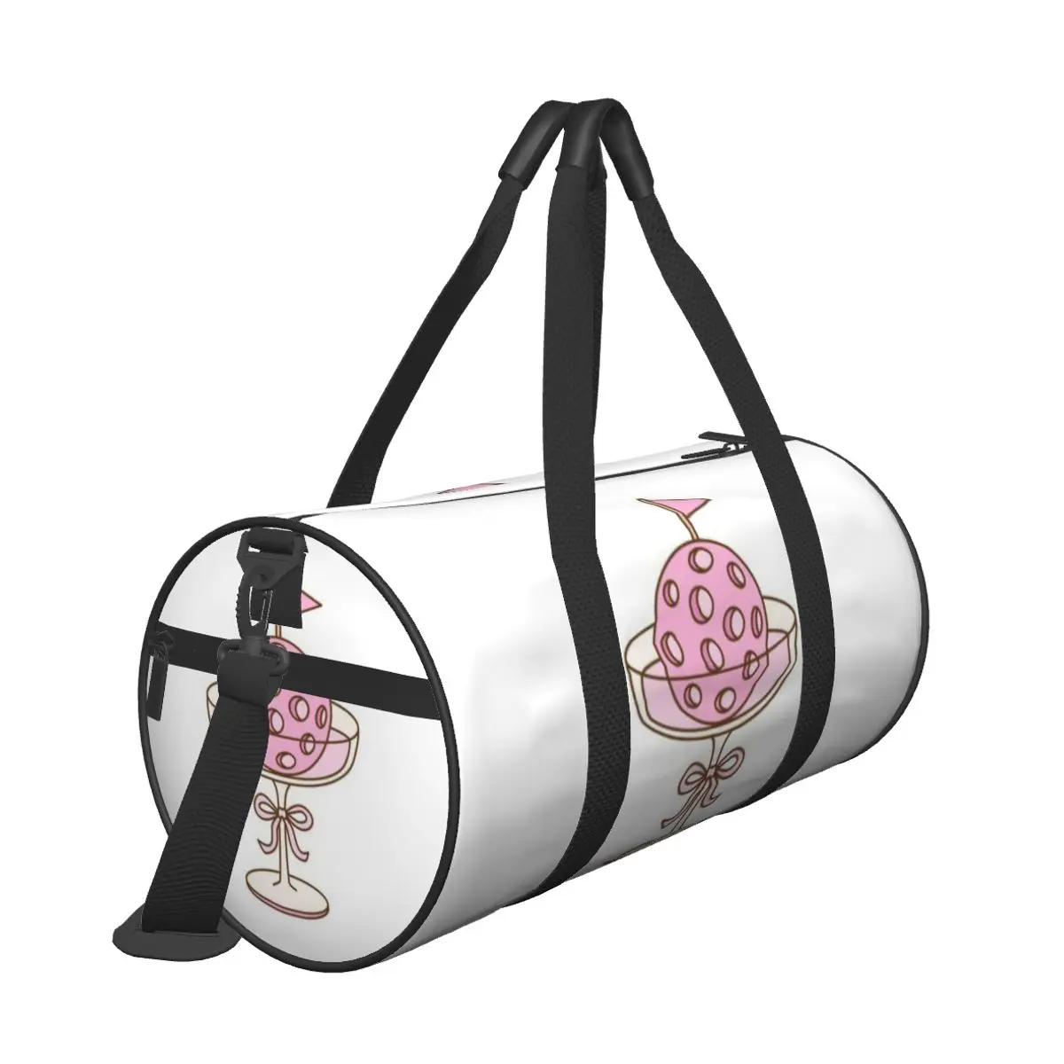 Hot Sale Pickleball Martini With Bow Cute Sport Cocktail Design Travel bag Countryside Tour Travel Luggage Bag