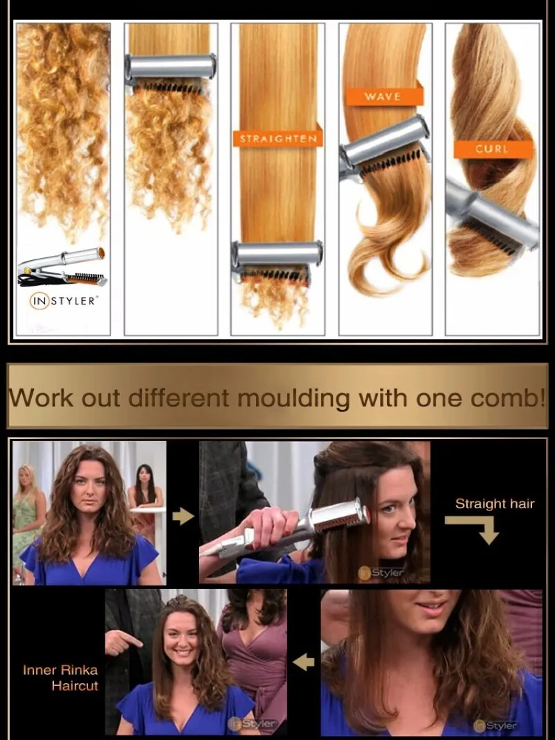 Household Multifunctional Automatic Curler and Straightener Intelligent Three-level Constant Temperature New Curling Iron