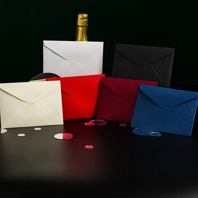 40pcs/lot Linen Texture Envelope Wedding Invitation High-grade Western Envelope Business Supplies Postcards Hemp Weave Envelope