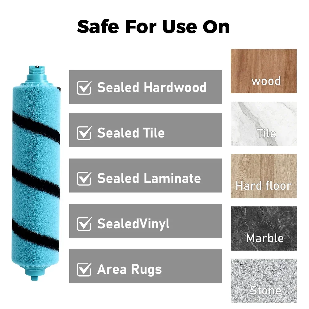 Spazzola a rullo morbido rimovibile per Xiaomi STYTJ02YM/3C/Viomi SE V2 V2PRO/V3/S12 Spazzare Robot Aspirapolvere Spazzola rotante