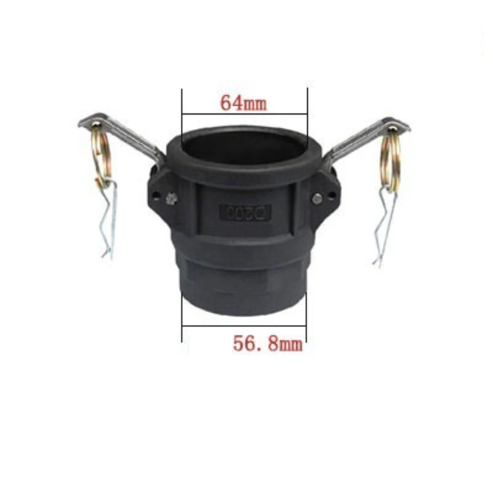 Cam Lock Fittings Type D & F 2Sets Polypropylene Hose Fitting Kit Compatible with Multiple Quick Connect Sizes