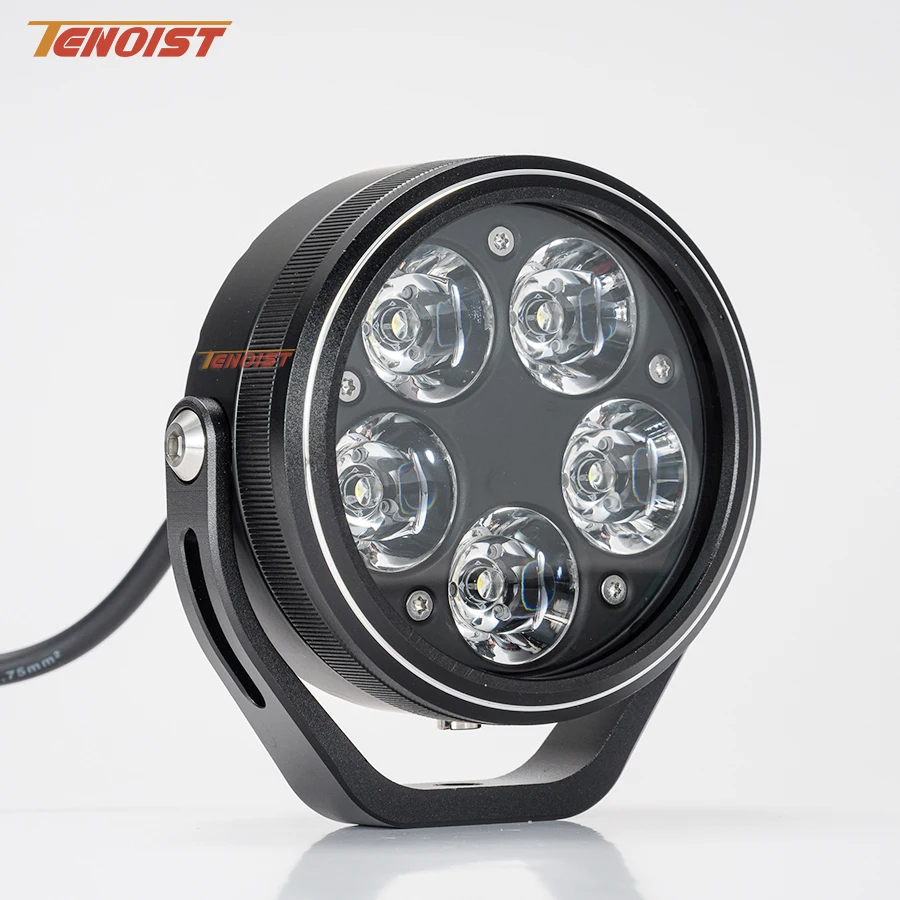 Super Bright 3.8 Inch 5 Beams CNC White Yellow Spot LED Work Driving Head Fog Light For Truck Car SUV Offroad ATV UTV BUS 10-80V