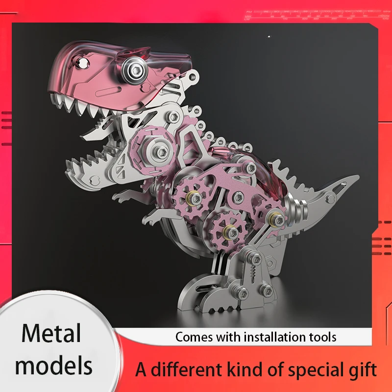 

Birthday gift dinosaur to send boyfriend diy handmade metal assembled model Christmas creative male go-getter husband