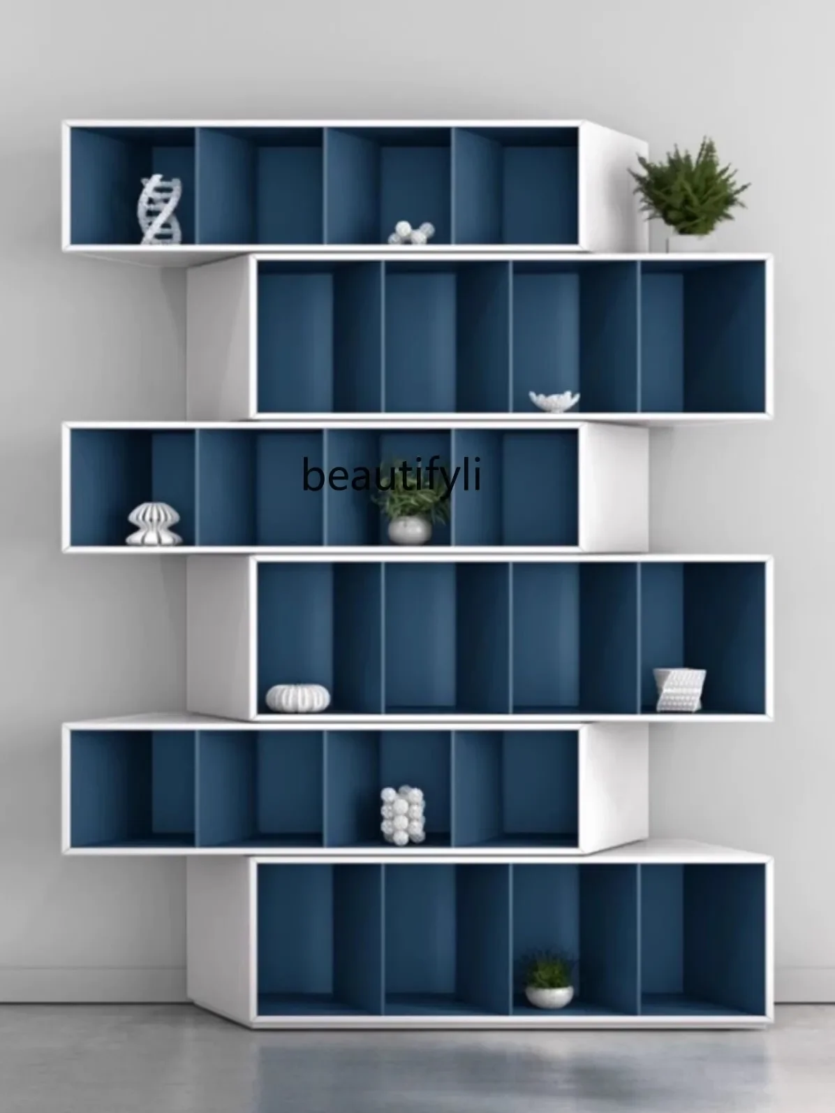 Modern simplicity, bookshelf floor cabinet creative locker Italian minimalist living room home decoration cabinet