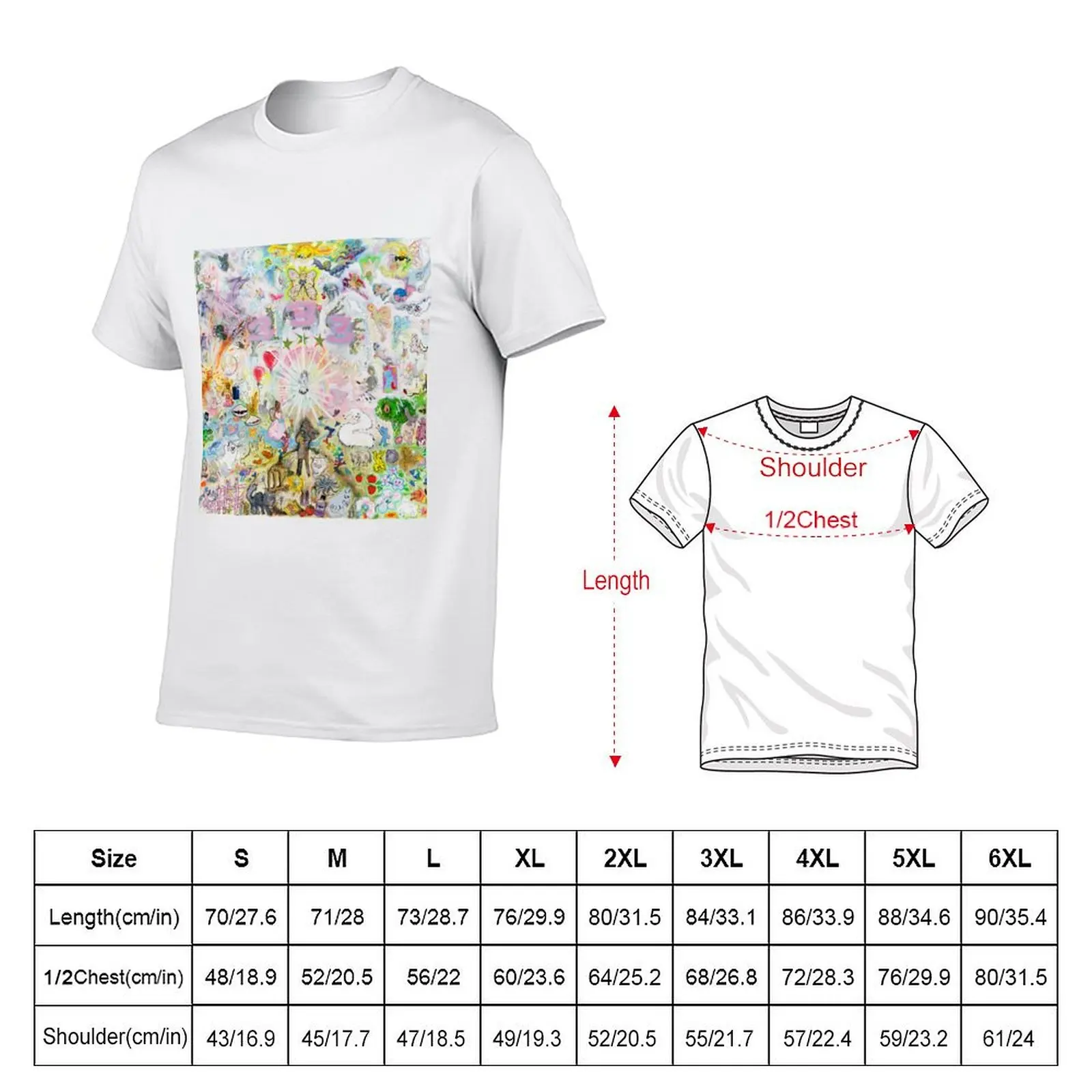 Bladee - 333 T-Shirt Durable Work Wear T-Shirt