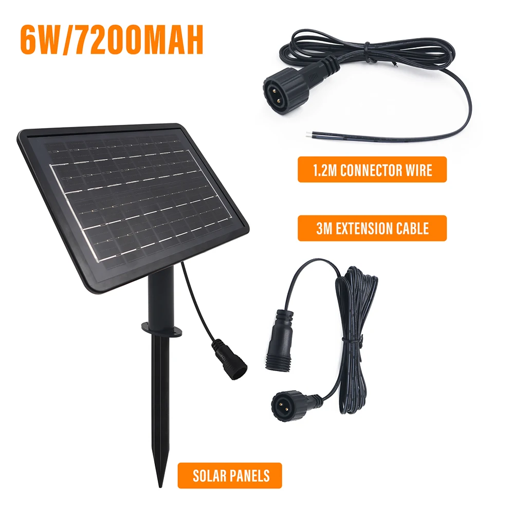 Solarpanel-Box-Controller, 24 V, wasserdicht, mit 8 Blitzmodi, Kabel, 2-poliger Stecker auf Buchse, LED-Lichterkette, Outdoor-Dekoration – Detail 13