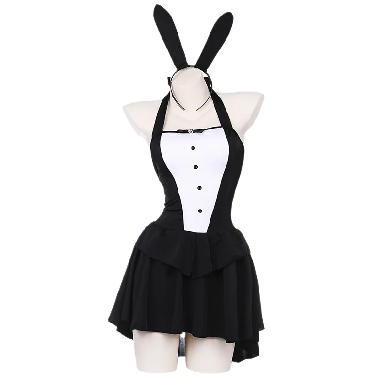 

Anime Magician Bunny Girl Cosplay Costume Women Sexy Tuxedo Tails Dress Nightclub Rabbit Suit Halloween Party Performese Clothes