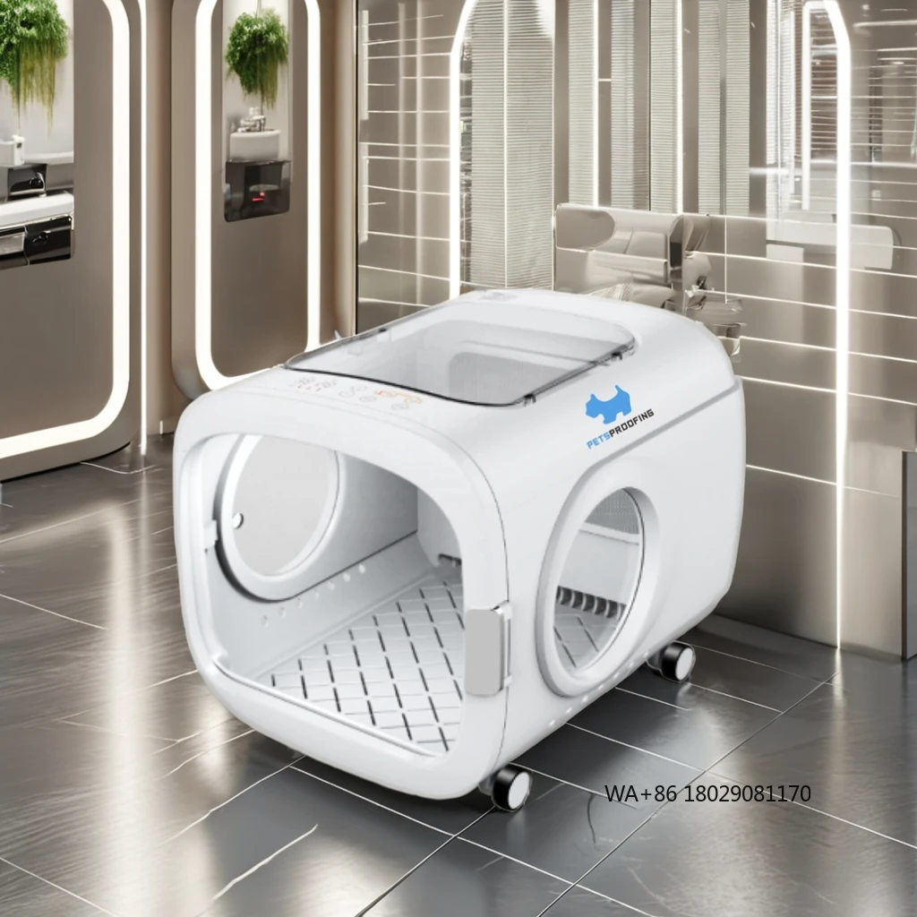 

Прозрачный зрение, автоматическая сушка волос, большой размер, устойчивый пластик для кошек и собак, 220 В, портативная сушилка для домашних животных, 360 градусов