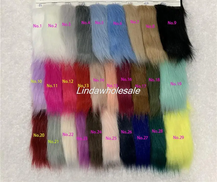 Wholesale quality pile 5cm faux fur fabric, thick fox fur,felt cloth,clothes shoes bag Materials